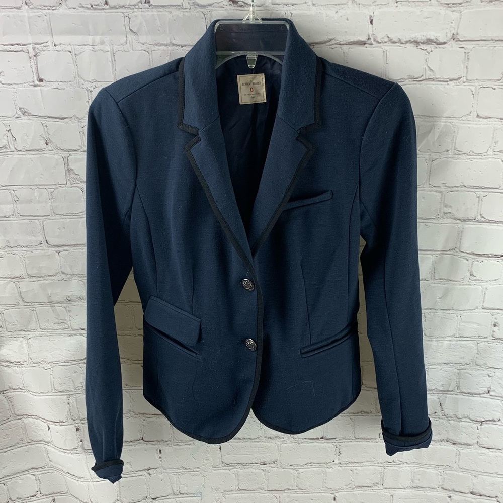 Gap Navy Academy Double Button Blazer Jacket - image 2